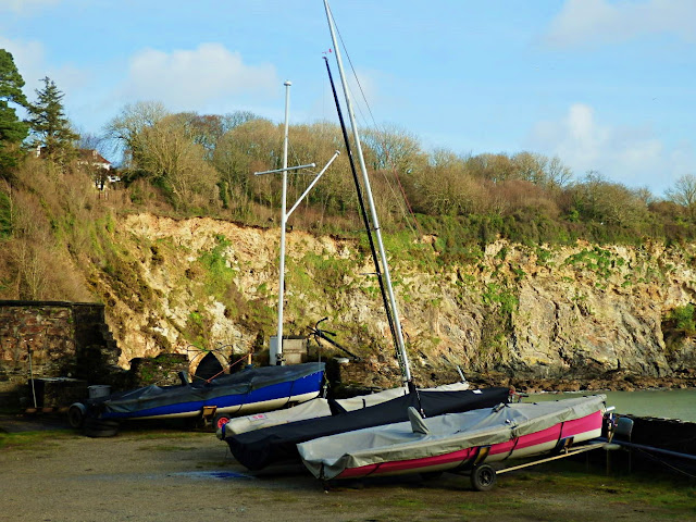 Sailing boats at Portpean Sailing Club