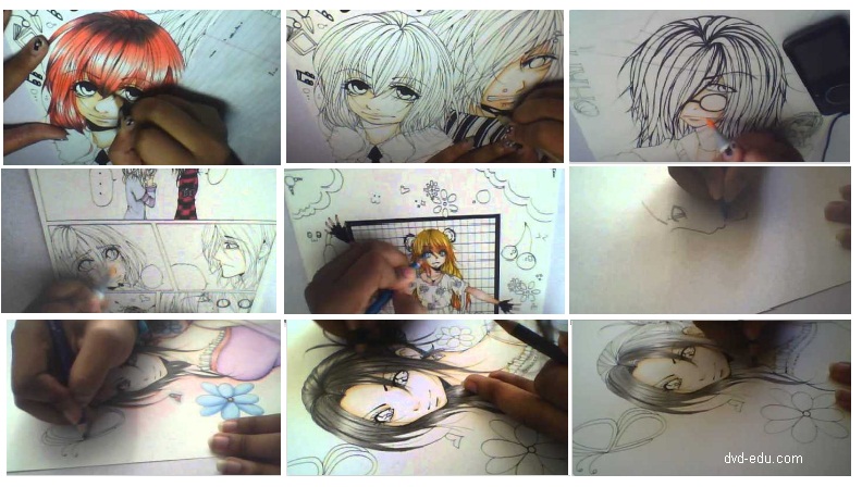 best nail design Tehnik menggambar dan mewarnai manga