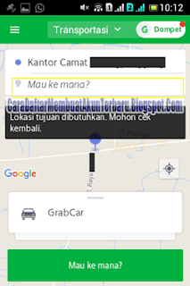 cara memesan grabcar lewat hp