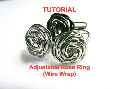 Tutorial for Adjustable Wire Wrap Rose Ring