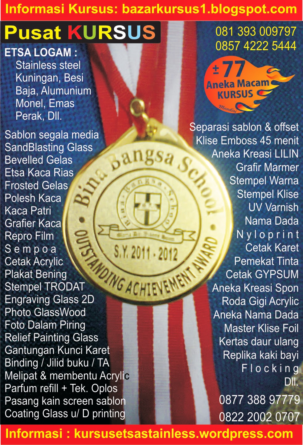 Sablon : Gelas, Piring, Payung, Krt.Undangan, Krt Nama