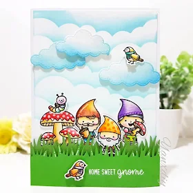 Sunny Studio Stamps: Home Sweet Gnome Customer Card Share by Yan X Diy
