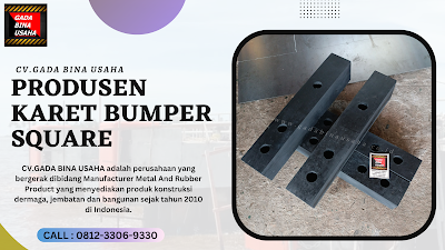 Jual Karet Bumper Gudang Tipe Square Termurah di Bogor