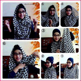 Cara memakai Hijab Menggunakan Kacamata, Hijab Simple dengan Kacamata, Menggunakan Hijab dengan kacamata