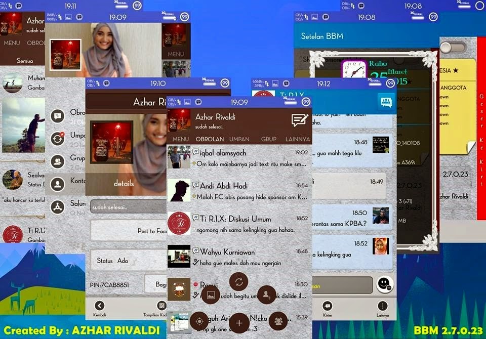 BBM Mod Path Style V.2.7.0. 23 Apk Change Colour and New Look