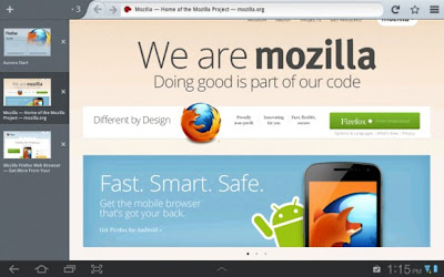 Mozilla Firefox v15 for Android