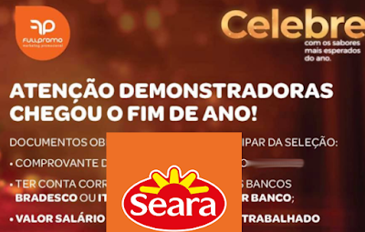 Empresa seleciona DEMONSTRADORAS para todo o RS