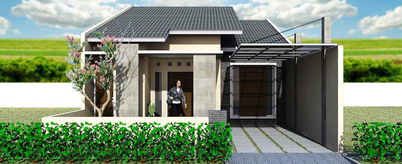  52 desain  rumah  minimalis  tampak  depan  1 lantai modern 