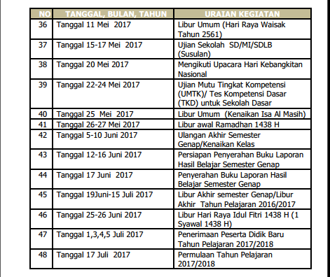 Download Kaldik ( Kalender Pendidikan ) Tahun Ajaran 2016 