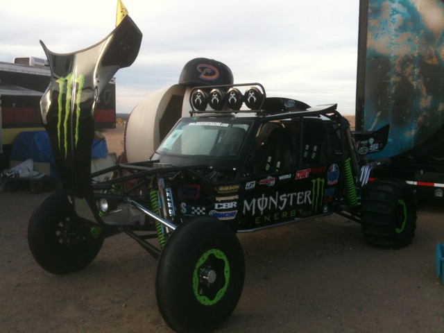 car was built by Buckshot Racing and all done up in the Monster Energy