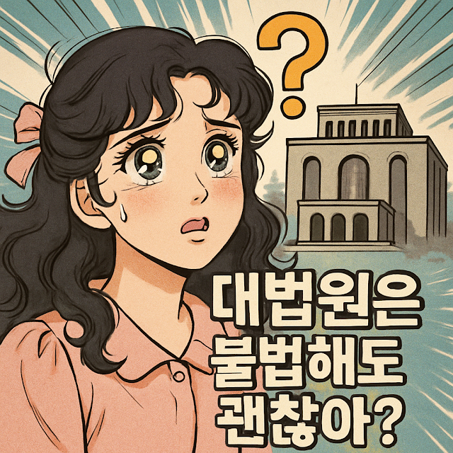 대법원은 불법해도 괜찮아?