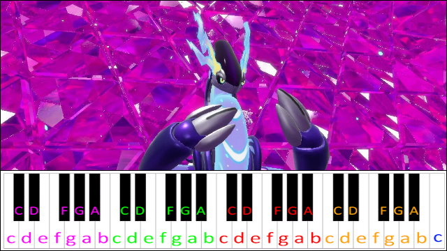 Battle! Final Boss (Pokemon Scarlet & Violet) Piano / Keyboard Easy Letter Notes for Beginners