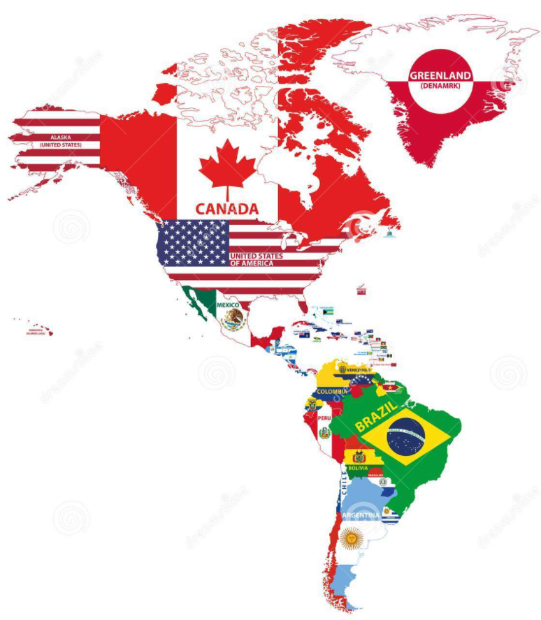 north-south-america-map-country