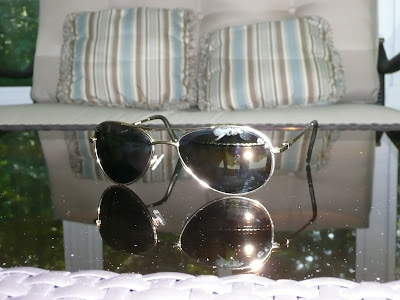 Aviator-style sunglasses