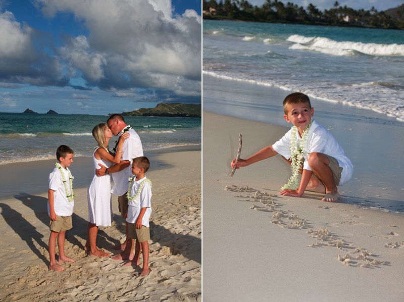 Vow Renewal on Kailua Beach Oahu