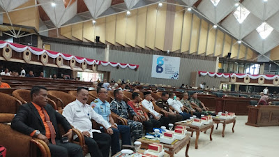 Rapat Paripurna, Ketua Komisi III DPRD Provinsi Kaltim Sampaikan Laporan Hasil Kerja Penugasannya