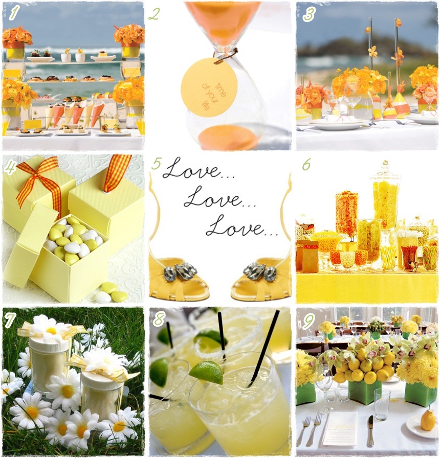 Here are a few inspiring and beautiful wedding pictures YELLOW ORANGE