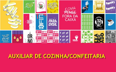 Vaga para Auxiliar de Cozinha/Confeitaria em Porto Alegre