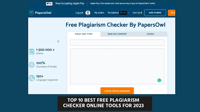 free plagiarism checker Online Tools For 2023