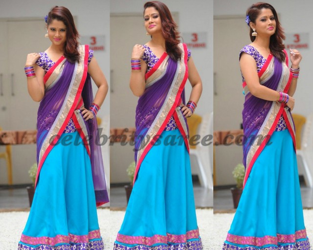 Shilpa Chakravarthy Latest Half Saree