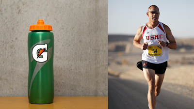 "A Gatorade squeeze bottle in vibrant green, easy to use and carry during workouts and sports activities."