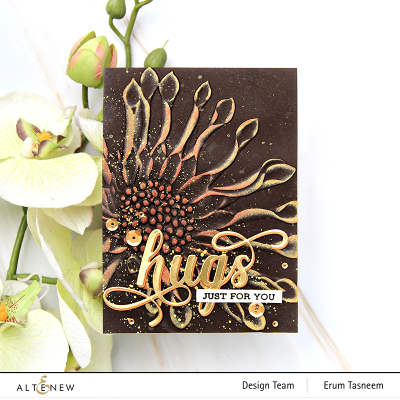 Altenew Spoon Daisy 3D Embossing Folder | Erum Tasneem |@pr0digy0