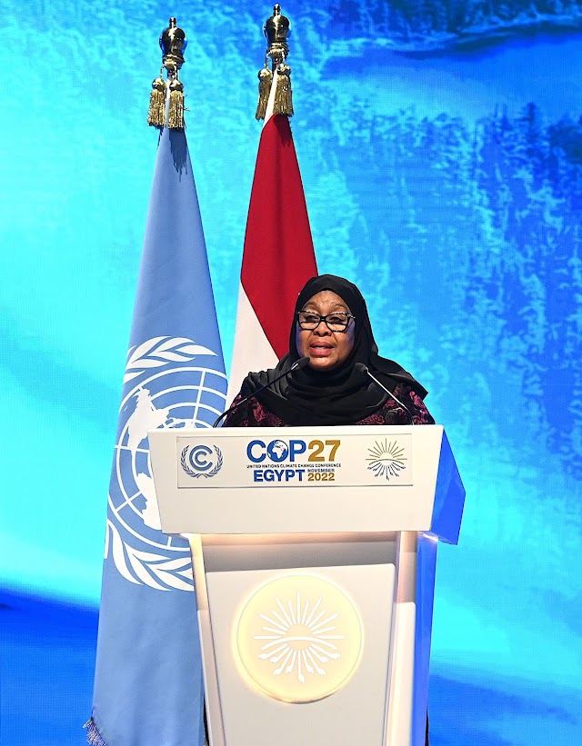 HABARI PICHA : RAIS SAMIA SULUHU HASSAN AHUTUBIA KATIKA MKUTANO WA 27 WA COP27