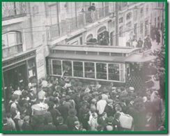 ELÉCTRICO NO CHIADO - 1910 - LISBOA