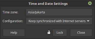 Setting Time and Date di Linux Mint