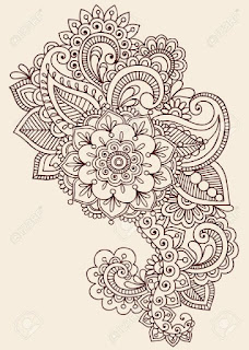 Abstract Flower Tattoo Designs