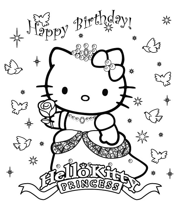 Hello Kitty Pics To Color. PRINCESS HELLO KITTY IMAGE TO