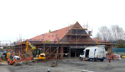 Work progressing in February 2019 on the new Co-operative food and convenience store in Scawby, near Brigg