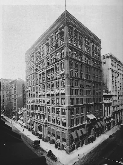 Fotografía del rascacielos Home Insurance Building de Chicago en 1890