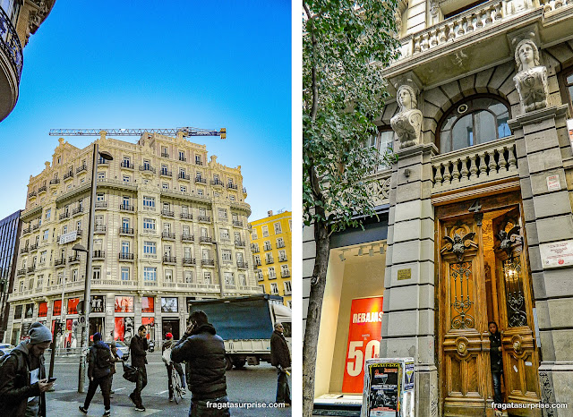 Gran Via e Calle Fuencarral, Madri