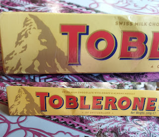 Toblerone packaging with a hidden bear
