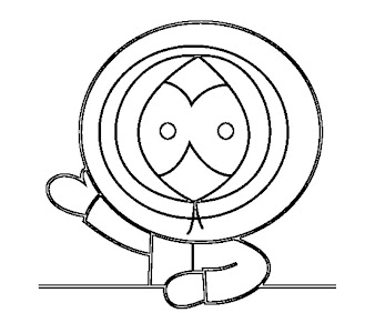 #4 Kenny McCormick Coloring Page