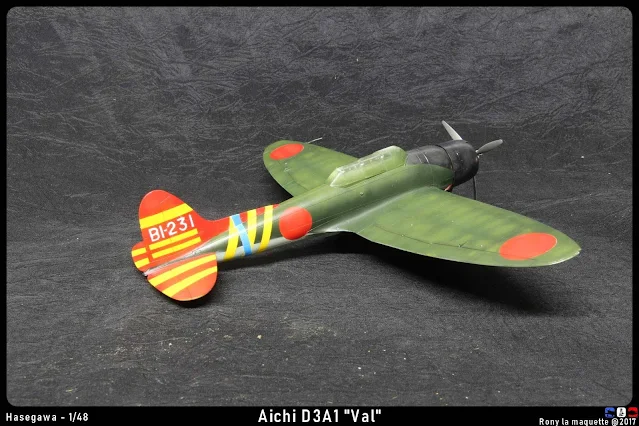 Réalisation du camouflage du Aichi D3A1 "Val"