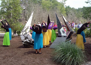 A photo of the Dean College dance group performing in 2015