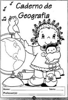 Capa de caderno geografia