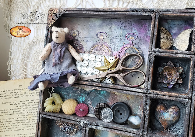 @nastyalena #mixedmedia #shadowbox #homedecor