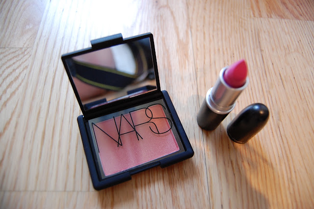 NARS Orgasm, NARS Orgasm blush, Orgasm blusher, MAC Pink Nouveau, MAC Pink Nouveau Lipstick