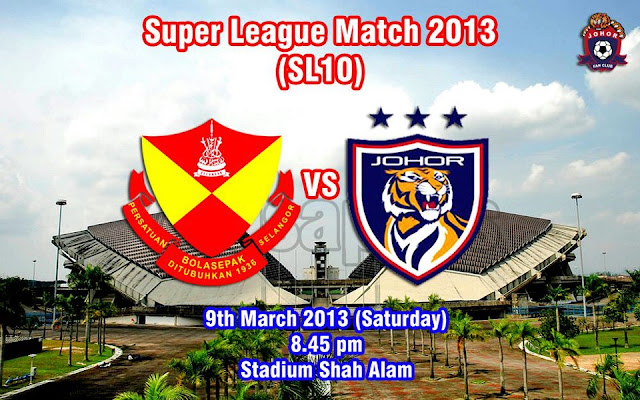 Live Streaming Selangor vs Darul Takzim 9 Mac 2013 - Liga Super 2013