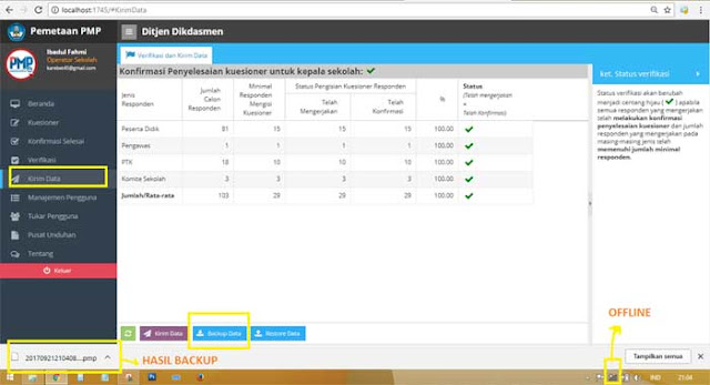  Sahabat operator sekolah yang lagi sibuk menjalankan kiprah Cara Backup Aplikasi PMP Versi 2.1 Terbaru 2017