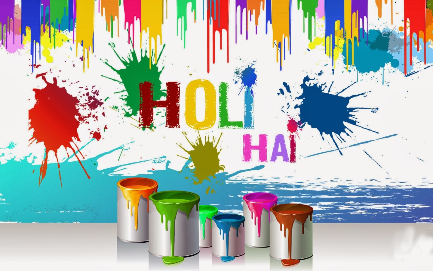 Happy Holi 2014 For Desktop HD Wallpaper Free