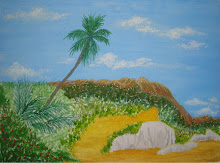 Landscape painted in watercolor