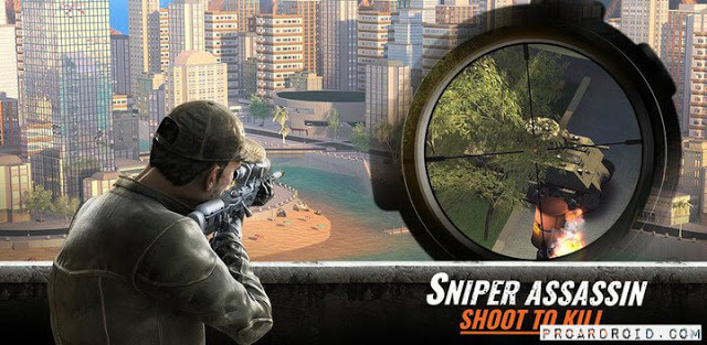  لعبة Sniper 3D Assassin v3.1.1 مهكرة كاملة للأندرويد (اخر اصدار) logo