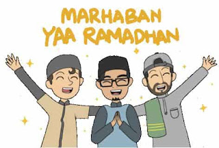 stiker keren selamat bulan puasa ramadhan