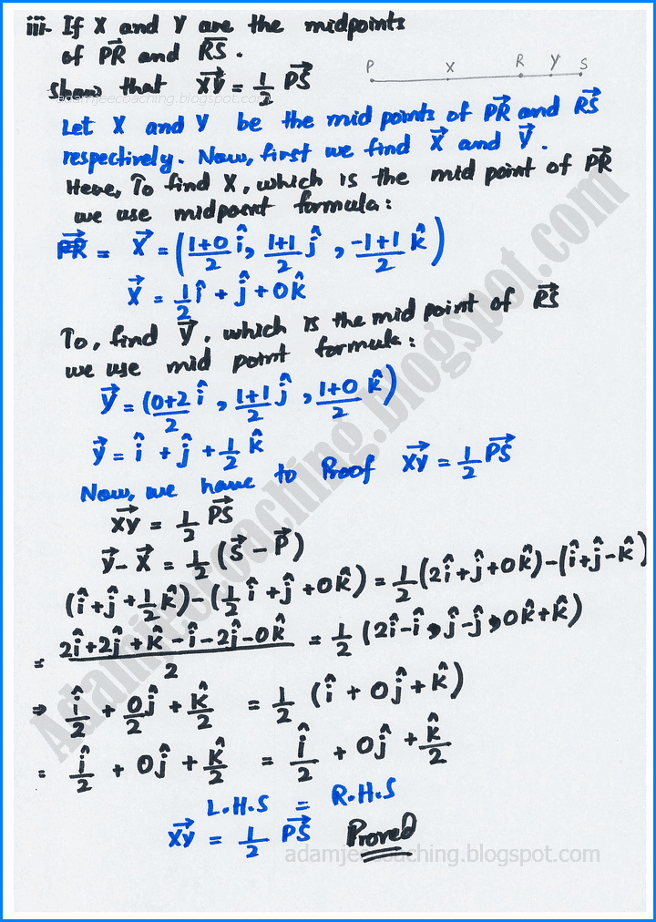 vectors-exercise-3-2-mathematics-11th