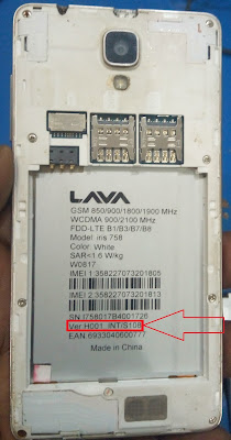 LAVA IRIS 758 H001_INT/S108 FIRMWARE FLASH FILE DEAD RECOVERY DONE TESTED MT6735