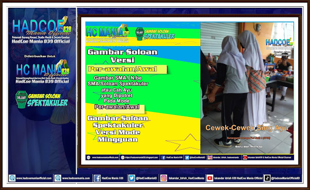 Gambar Soloan Spektakuler Versi Mode Mingguan - Gambar SMA Soloan Spektakuler Cover Olahraga Feat Batik 2 (SPSB) Edisi 29
